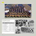 Page of pictures from University of Michigan football gift book WOLVERINE: A Photographic History of Michigan Football, Vol. 1